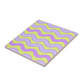 Lila Limoner Groovy Stripe Moderner Frühling Somme Fliese (Seite)