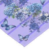 Lila Line Butterfly Medow Kurzer Tischläufer (Ecke)