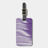 lila Linien der Mitte des Jahrhunderts Gepäckanhänger (Vorderseite vertikal)