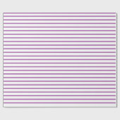 Lila Linien weiß Geschenkpapier (Flach)