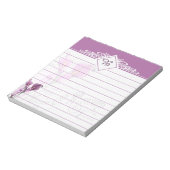 Lila Linse Notizblock (Rotiert)