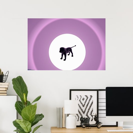 Lila Lion Poster (Heimbüro)