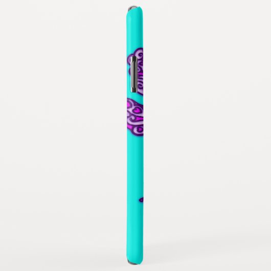 lila Lipodfall Case-Mate iPhone Hülle (Hinten/Rechts)