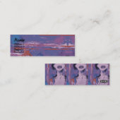 Lila Lippen - dünn Mini Visitenkarte (Vorne/Hinten)