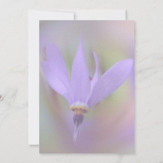 Lila Lippenform Blume Party Einladung (Rückseite)