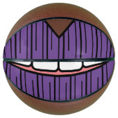 Lila Lippenlächeln Basketball (Vorderseite)