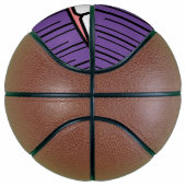 Lila Lippenlächeln Basketball (Rechts)