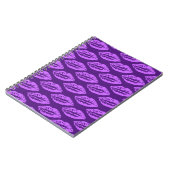 Lila Lips Muster Notizblock (Linke Seite)