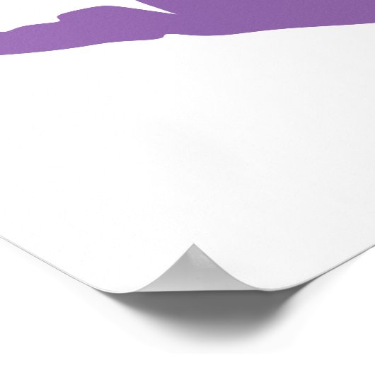 Lila Lipstick Lippen Poster (Ecke)