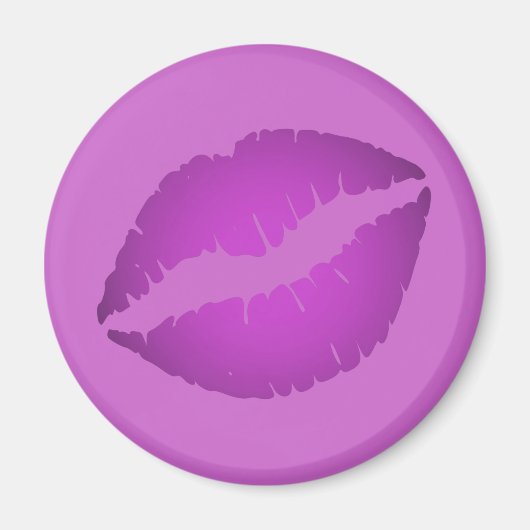 Lila Lipstick Magnet (Vorne)
