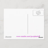 Lila Lipstick Postkarte (Rückseite)