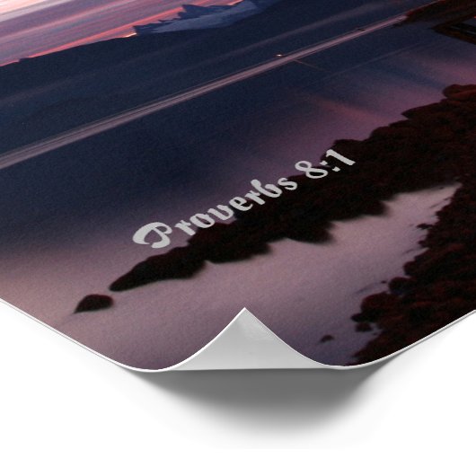 Lila Lit Sky Poster (Ecke)