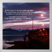 Lila Lit Sky Poster (Vorne)