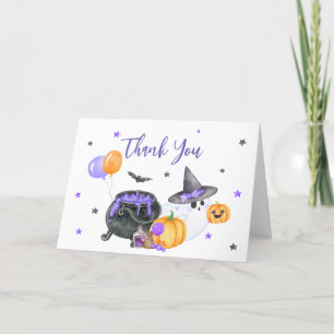 Lila Little Boo Ghost Baby Dusche Dankeskarte
