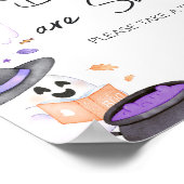 Lila Little Boo Halloween Babys sind süß Poster (Ecke)