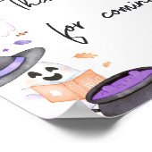 Lila Little Boo Halloween Danke, dass du gekommen  Poster (Ecke)