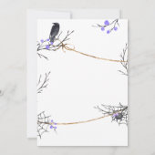 Lila Little Boo Halloween Kinderdusche Einladung (Rückseite)