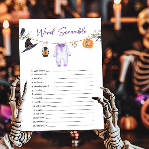 Lila Little Boo Halloween Word Scramble Game