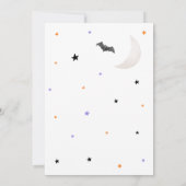 Lila Little Boo ist fast Due Baby Dusche Einladung (Rückseite)