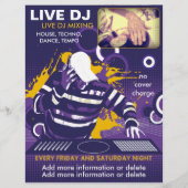 Lila Live DJ Flyer (Vorne)