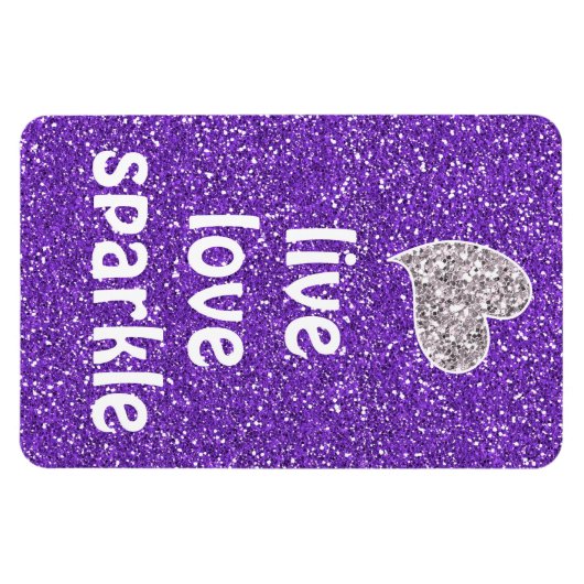 Lila Live-Liebe-Sparkonzept Magnet (Horizontal)