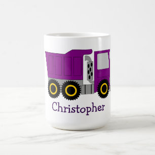 Lila LKW-Design Personalisiert Kaffeetasse