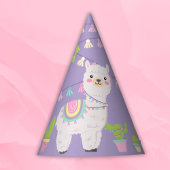 LILA LLAMA FUN Party Hat Partyhütchen