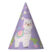 LILA LLAMA FUN Party Hat Partyhütchen (Vorderseite)