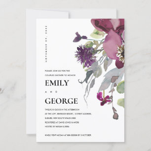LILA LLILAC FLORAL COUPLE DUSCHKARTE DANKESKARTE