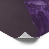 Lila, lockere Frau Poster (Ecke)