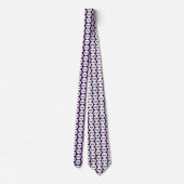 Lila Logo-Geschäftsmodell Krawatte (Rückseite)