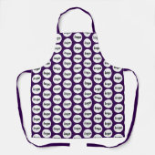 Lila Logo-Muster Schürze (Vorderseite)