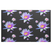 Lila Lotos-Blumen-Muster Stoff (Fat Quarter (45,7 x 55,9 cm))