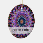 Lila Lotoskaleidoskop Keramikornament (Rechts)