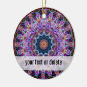 Lila Lotoskaleidoskop Keramikornament (Links)