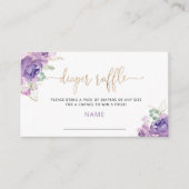 Lila Lottoschein für Gold-Folie Begleitkarte (Vorderseite)