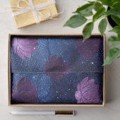 Lila Lotus auf Blue Galaxy Decoupage Seidenpapier (Geschenk)