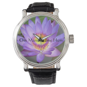 Lila Lotus Blossom Watch Armbanduhr