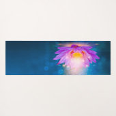 Lila Lotus Blue Yogamatte (Rückseite (Horizontal))