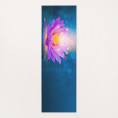 Lila Lotus Blue Yogamatte (Rückseite)