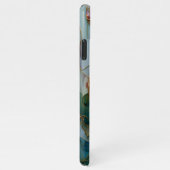 Lila Lotus-Blume-Design aus Hartglas iPhone Hülle (Rechte Seite)