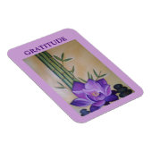 Lila Lotus-Blume Inspirationsmagazin Magnet (Rechte Seite)