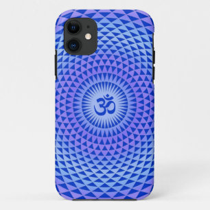 Lila Lotus-Blume-Medikationsrad OM Case-Mate iPhone Hülle