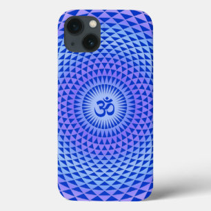 Lila Lotus-Blume-Medikationsrad OM Case-Mate iPhone Hülle