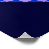 Lila Lotus-Blume-Medikationsrad OM Poster (Ecke)