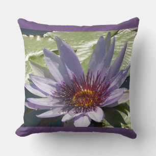 Lila Lotus-Blume Nah-Hoch-Kissen Kissen