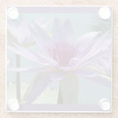 Lila Lotus-Blume Naher Untersetzer (Rückseite)