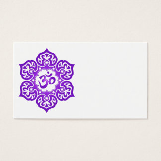 Lila Lotus Blume Om