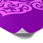 Lila Lotus Blume Om Poster (Ecke)