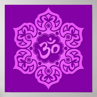 Lila Lotus Blume Om Poster